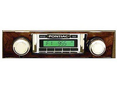 Custom Autosound USA-630 Series Radio; Burlwood Bezel (1968 Firebrid)