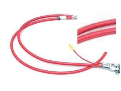 Firebird Battery Cable, Positive, V8, With Ram Air, 1970