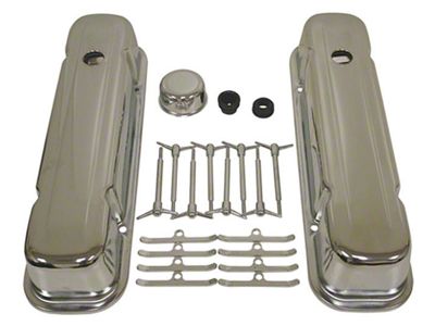 Firebird Big Block Chrome Engine Dress Up Kit With Smooth Style Valve Covers, 1967-1977