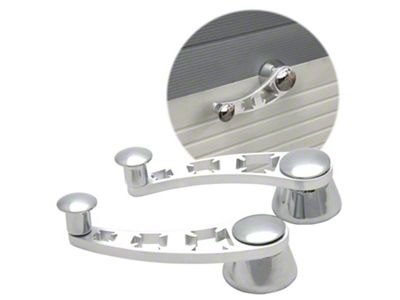 Brushed Billet Aluminum Window Crank Handles; Cross Design (Universal; Some Adaptation May Be Required)