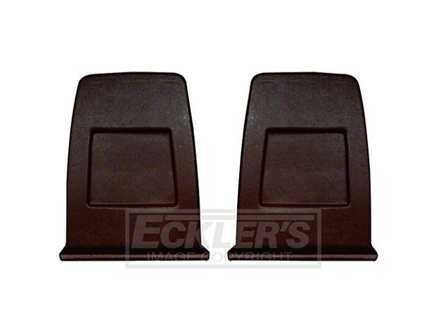 Firebird Bucket Seat Back Plastic Panels, Black, 1971-1977