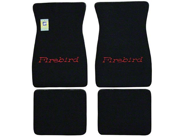 Firebird Carpet Floor Mat Set, Embroidered, 1967-1973