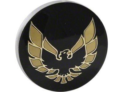 Firebird Center Cap Emblem, Gold, Aluminum Wheel, 1978-1981