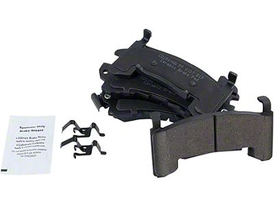 Ceramic Brake Pads; Front Pair (79-81 Firebird w/ Rear Disc Brakes; 82-92 Firebird w/o Performance Package)
