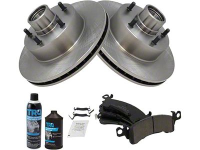 Ceramic Brake Rotor, Pad, Brake Fluid and Cleaner Kit; Front (79-81 Firebird)