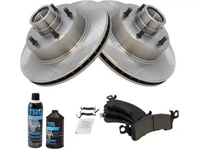 Ceramic Brake Rotor, Pad, Brake Fluid and Cleaner Kit; Front (70-78 Firebird)