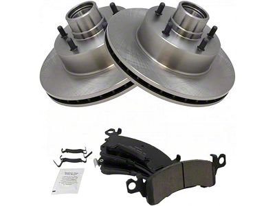 Ceramic Brake Rotor and Pad Kit; Front (79-81 Firebird)