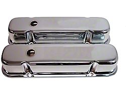 Firebird Chrome Valve Covers, V8, Smooth, Baffled, 1967-1979