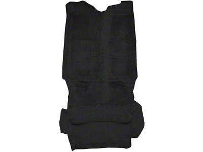 Complete Cutpile Molded Carpet with Mass Backing; Black (93-02 Firebird Convertible)
