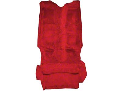 Complete Cutpile Molded Carpet with Mass Backing; Flame Red (93-03 Firebird Convertible)