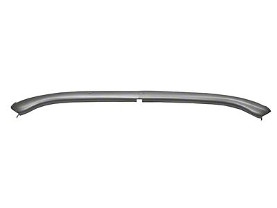 Convertible Header Molding; Brushed Chrome (68-69 Firebird Convertible)