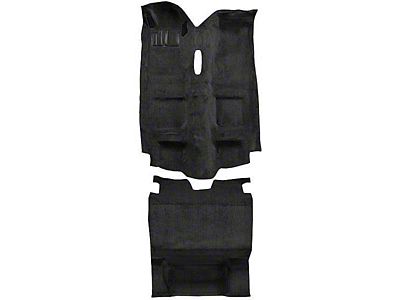Cutpile Front and Rear Carpet Set; Graphite (85-92 Firebird w/ Center Console)