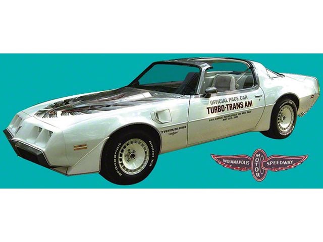 Firebird Decal Set, Silver, Trans Am, Turbo, Indy Pace Car,Ultimate Kit, 1980