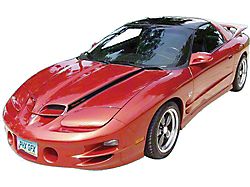 Firebird Decal Set, Trans Am, Black, Ram Air On Hood 1998-2002 (Trans Am)