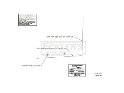 Firebird Deck Lid Emblem Template, 400, 1967-1969