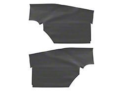 Deluxe Rear Side Panels; Madrid Black (1969 Firebird Coupe)