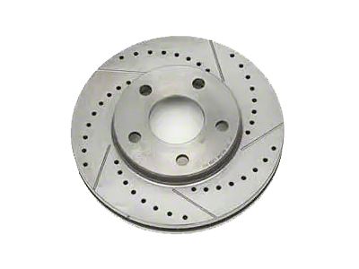 Firebird Disc Brake Rotors, Zinc Plated, Drilled & Slotted,Rear, 1967-1969