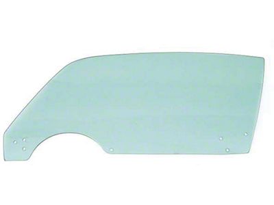 Firebird Door Glass, Green Tinted, Left, 1970-1981