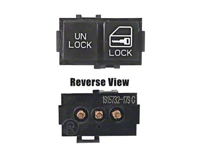 Door Lock Switch; Passenger Side (82-92 Firebird)