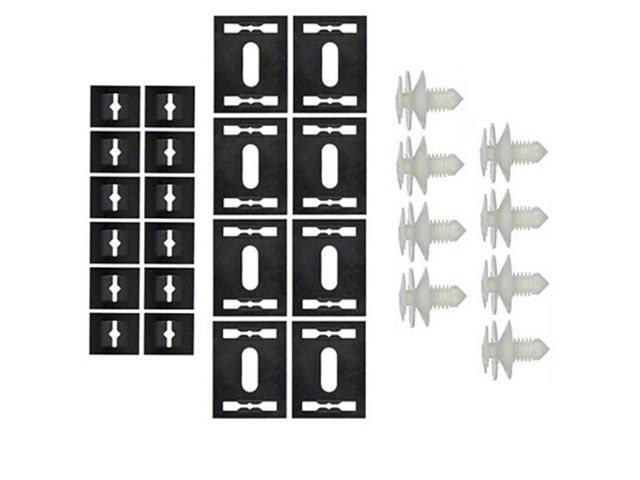 Firebird Door Panel Clips, Lower, Complete, 1972-1977