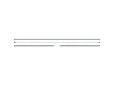 Door Panel Molding Set; 4-Piece (1969 Firebird Coupe)