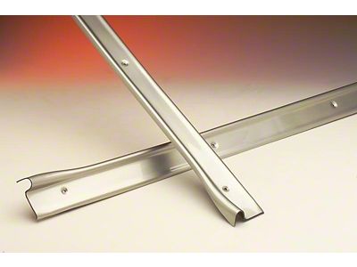 Firebird Door Sill Plates, Brushed Aluminum Look, ABS, 1967-1969