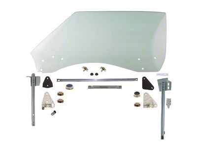 Door Window Assembly; Tinted; Driver Side (68-69 Firebird)