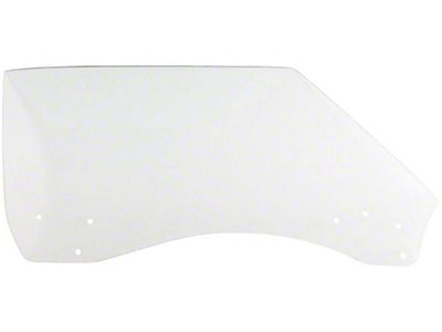 Firebird Door Window Glass, Clear, Coupe & Convertible, Right, 1968-1969