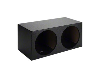Dual 12-Inch Compact Subwoofer Box; Poly Coated (82-92 Firebird)