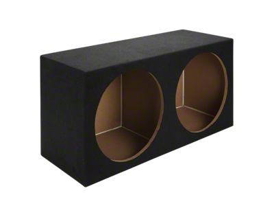 Dual 15-Inch Compact Subwoofer Box; Carpeted (82-92 Firebird)