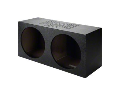 Dual 15-Inch Compact Subwoofer Box; Poly Coated (82-92 Firebird)