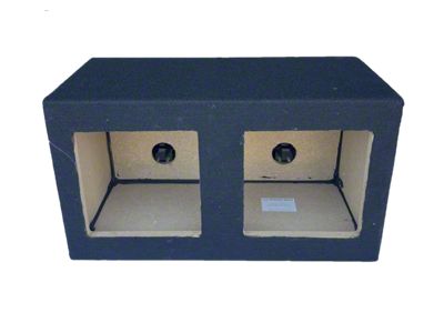 Dual 8-Inch Square Hole Subwoofer Box; Carpeted (82-92 Firebird)