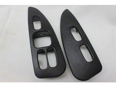 Firebird Ebony Door Panel Switch Trim Plates, 2000-2002