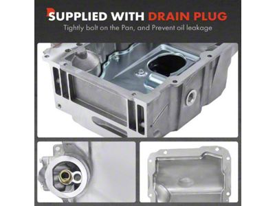 Engine Oil Pan with Drain Plug (98-02 5.7L Firebird w/ Oil Level Sensor)