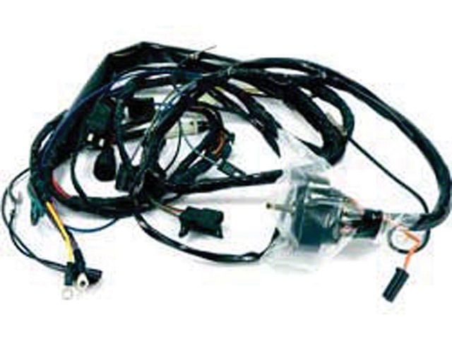 Firebird Engine Wiring Harness, V8, With Ram Air And Without A/C, 1970