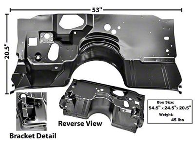 OPR Firebird Firewall With Heater Delete, 1978-1981