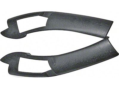 Fisher T-Top Molding End Caps; Rear (78-81 Firebird w/ T-Top)