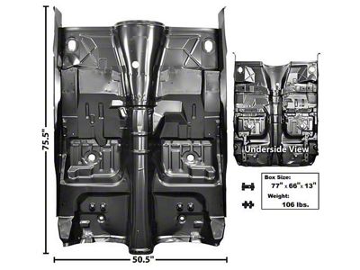 Firebird Floor Pan, Complete, Automatic Transmission, 1975-1981