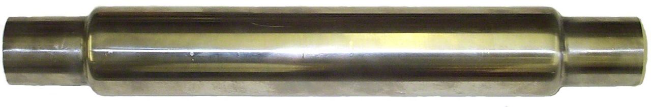 Ecklers Flowpack Stainless 24-Inch Straight Muffler; 2-Inch Inlet ...