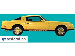 Formula Door Name Decal; Medium Blue (76-78 Firebird)