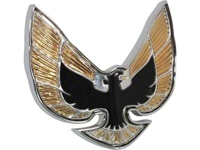 Firebird Front Emblem, Special Gold Edition, Show Quality, 1974-1976