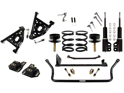 Detroit Speed Front Suspension Speed Kit 3 with Double Adjustable Struts (82-92 Firebird)