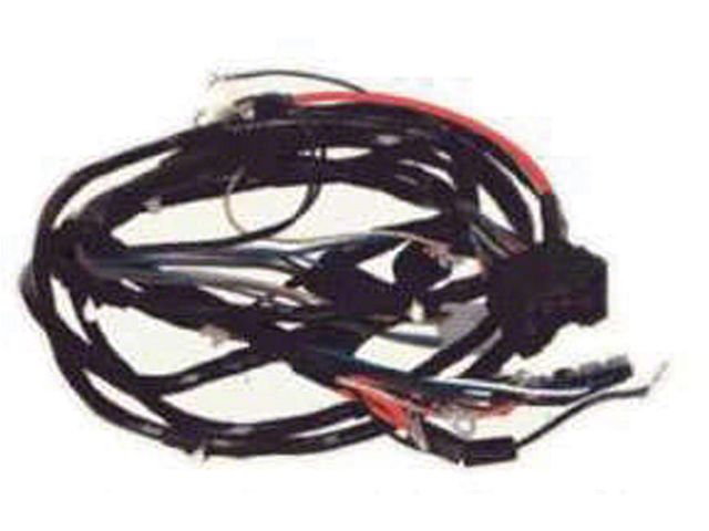 Firebird Front Light Wiring Harness, 6 Cylinder, With RallyGauges & Cornering Lights, 1968