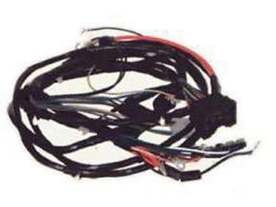 Firebird Front Light Wiring Harness, 6 Cylinder, With RallyGauges & Cornering Lights, 1968