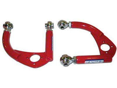 Firebird Front Upper Control Arms, Tubular, Red, With Rod Ends, 1993-2002