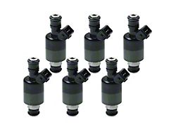 Fuel Injector Kit; Set of 6; Black (93-95 3.4L Firebird)