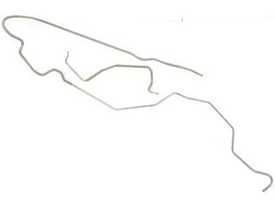 Firebird Fuel Line, Front To Rear, 350 c.i. Or 400 c.i. Engines, 3/8, Stainless Steel, 1976-1981