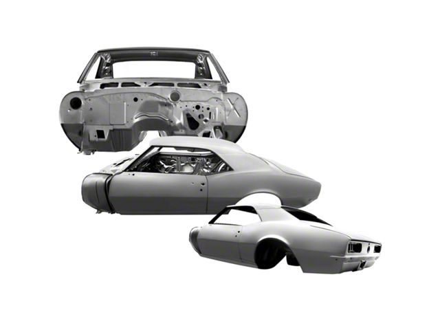 Firebird Full Body Assembly, Coupe, Heater Delete, 1967