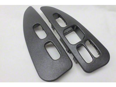 Firebird Graphite Grey Door Panel Switch Trim Plates, 1993-1996