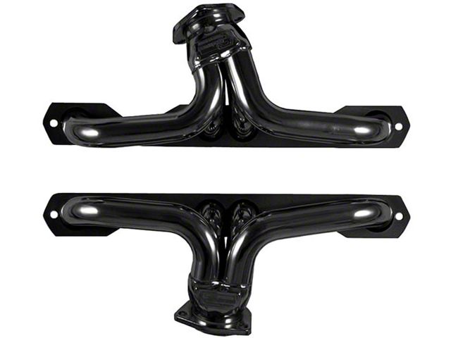 Firebird Headers, Plain Steel Small Block, Shorty, 1982-1989